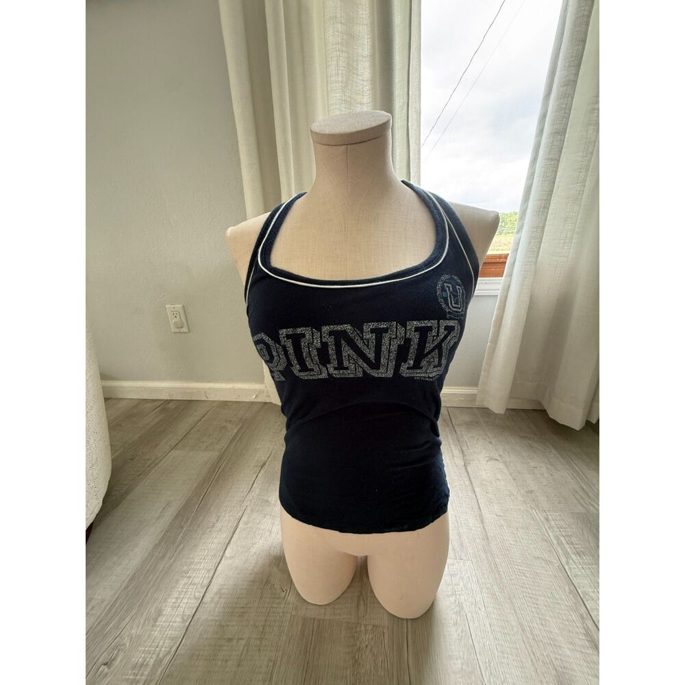 Vintage Victoria's Secret PINK navy tank top